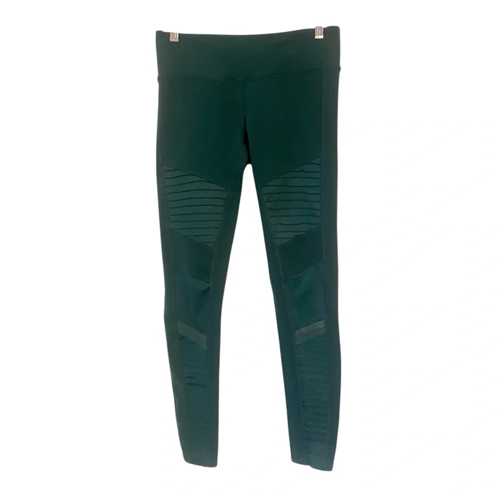 Alo Yoga High Waist Moto Emerald Leggings Small